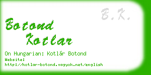 botond kotlar business card